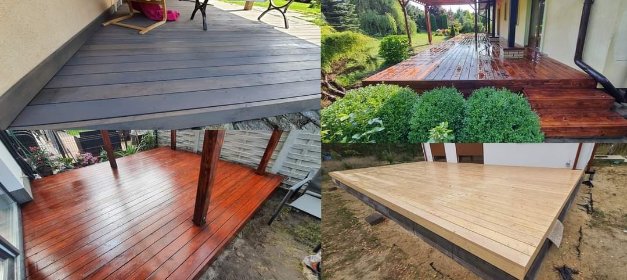 czyszczenie i olejowanie tarasu