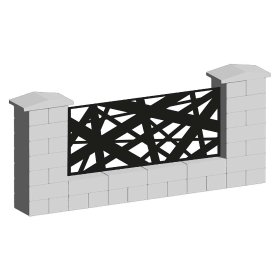 Ogrodzenie wycinane laserowo ażurowe model KM1112