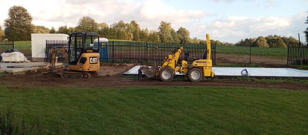 Wykopy, niwelacje terenu, przyłącza wod-kan