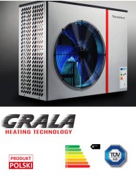 Pompa ciepła powietrze- woda typu monoblok polskiej firmy Grala Heating Technology