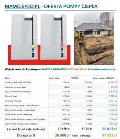Montaż pomp ciepła gruntowych z poziomym lub pionowym dolnym źródłem