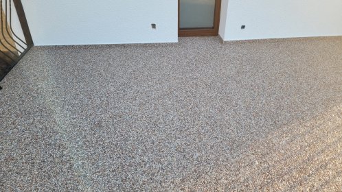 Tarasy schody żywica kamienny dywan