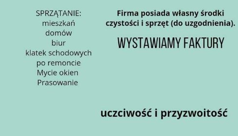 Sprzątanie, prasowanie, gotowanie.