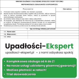 Upadłość Konsumencka - Opracowanie wniosku i kompleksowa pomoc od A do Z