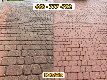 Mycie kostki brukowej