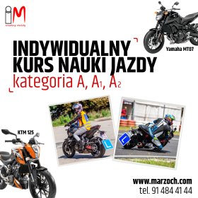Kurs na Prawo jazdy kat. AM, A1, A2, A