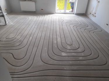 Frezowanie betonu pod  ogrzewanie podłogowe