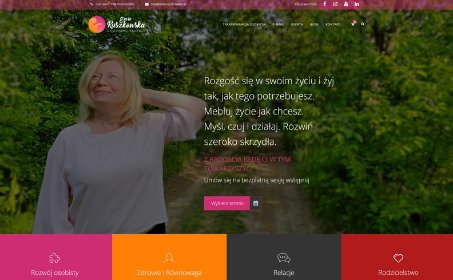 Wykonanie logotypu i identyfikacji kolorystycznej, wykonanie strony prowadzenie SM i bloga