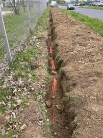 Wykop pod instalację światłowodową