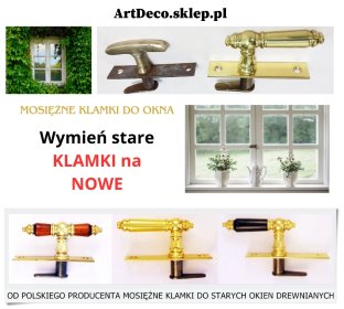 Okucia i dekoracje z misiądzu