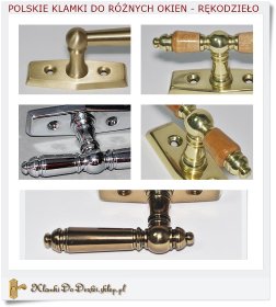 Okucia mosiężne do drzwi zewnętrznych i wewnętrznych