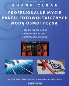 Profesjonalne mycie paneli fotowoltaicznych wodą osmotyczną