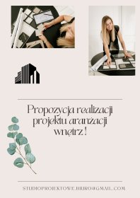 Projekt aranżacji wnętrz. Konsultacje, projekt koncepcyjny, projekt kompleksowy