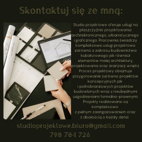 Zakres usług: architektura i wnętrza.