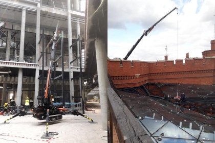 Mini żurawie, manipulatory, podnośniki dekarskie.