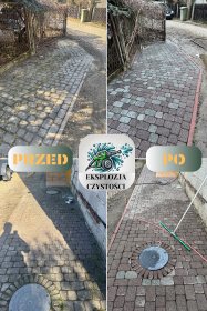 Mycie kostki brukowej