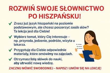 Nauka słówek - poszerzamy słownictwo 30min. Online.