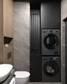 Projekt łazienki: Pakiet aranżacji - zmian deweloperskich, projekt koncepcyjny lub projekt