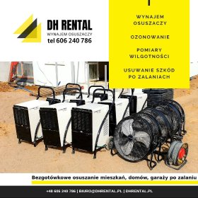 Wynajem osuszaczy