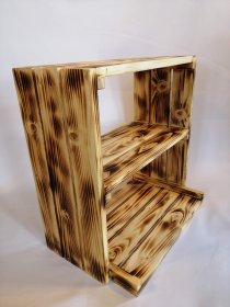 Drewniany ekspozytor, stojak 