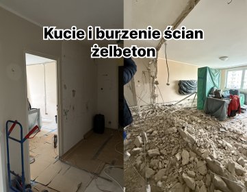 Wyburzanie ściany działowej