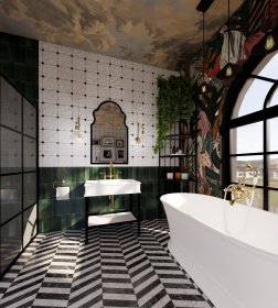 Projekt wraz z wizualizacją łazienki