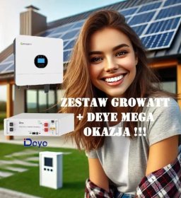 Magazyn Energii Growatt SPF 6000 +DEYE 5.12kW