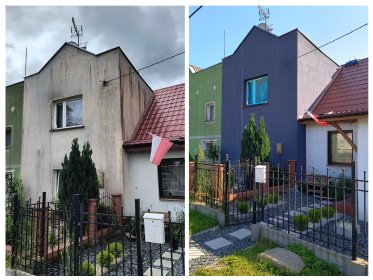 Malowanie elewacji przy użyciu wysokiej jakości farb firmy CAPAROL lub TIKURILLA