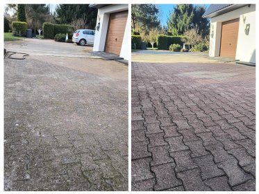 Czyszczenie kostki brukowej