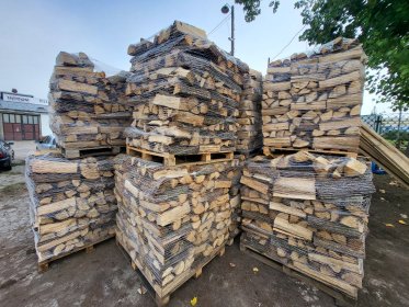 Drewno DĄB SUCHY GRAB Drzewo Kominkowe Opał Zrzyny cięte SUCHE 30-40cm