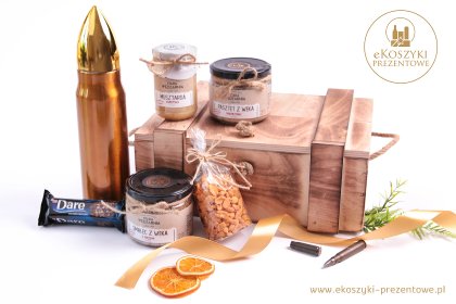 Gotowe Zestawy Prezentowe: Skrzynki drewniane na prezent