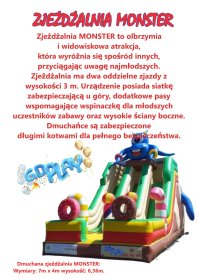 Wynajem dmuchańców,  piana party, dmuchance, zjeżdżalnia dmuchana,  plac zabaw dmuchany