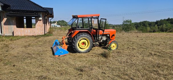 Koszenie traw łąk działek nieużytków rolnych
