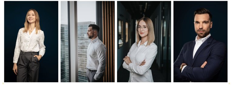 Sesja biznesowa w biurze lub studio