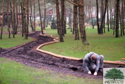 Drenowanie terenu działki