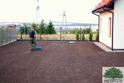 Zakładanie trawników z rolki i z siewu