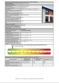 Świadectwo charakterystyki energetycznej Dom lub Bliźniak Świadectwo charakterystyki energetycznej Dom lub Bliźniak