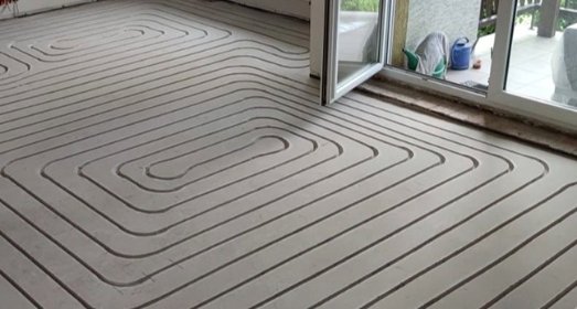 Frezowanie pod ogrzewanie podłogowe