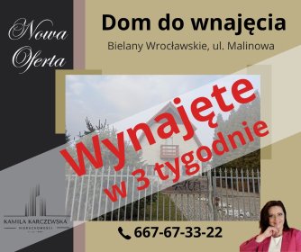 Pomagam klientom w wynajmie ich nieruchomości tylko sprawdzonym (zweryfikowanym) najemcom.