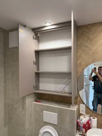 Szafki łazienkowe, zabudowy geberit wiszące stojące itd ...