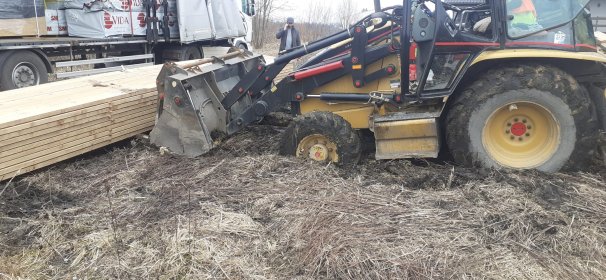 uslugi wynajem koparko-ładowarka cat