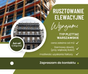 Rusztowanie elewacyjne typu plettac