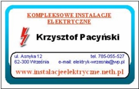 Kompleksowe instalacje elektryczne - Poznań, Września, okolice