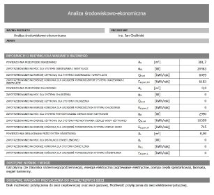 Analiza środowiskowo - ekonomiczna