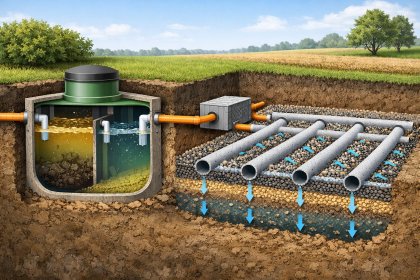 Oczyszczalnia Ekologiczna drenażowa dla 6 osób
