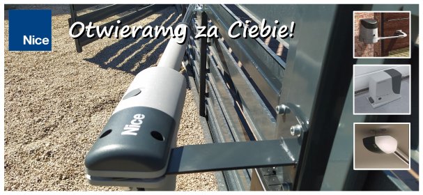 Napędy do bram Nice,szlabany,kontrola dostępu