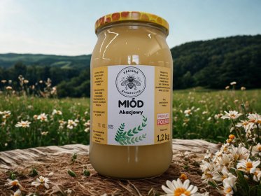 Miód Akacjowy 1,2 kg
