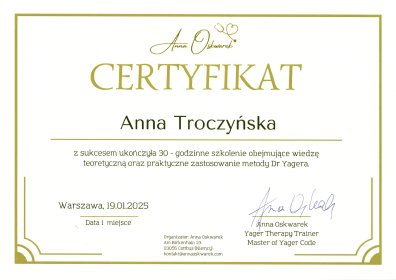 sesja coachingowa metodą dr Yagera