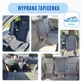 Pranie tapicerki samochodowej i  czyszczenie całego auta w środku.