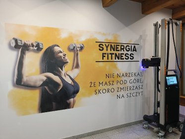 Druk na ścianach w biurze, hali czy korytarzu.